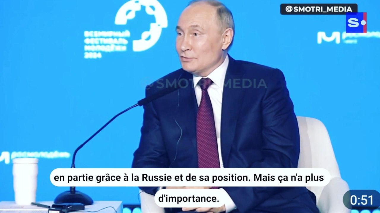 La Belgique ne serait pas là sans la Russie ? C'est ce que dit Vladimir Poutine
