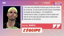 Rafael Nadal forfait à Indian Wells - Tennis - ATP