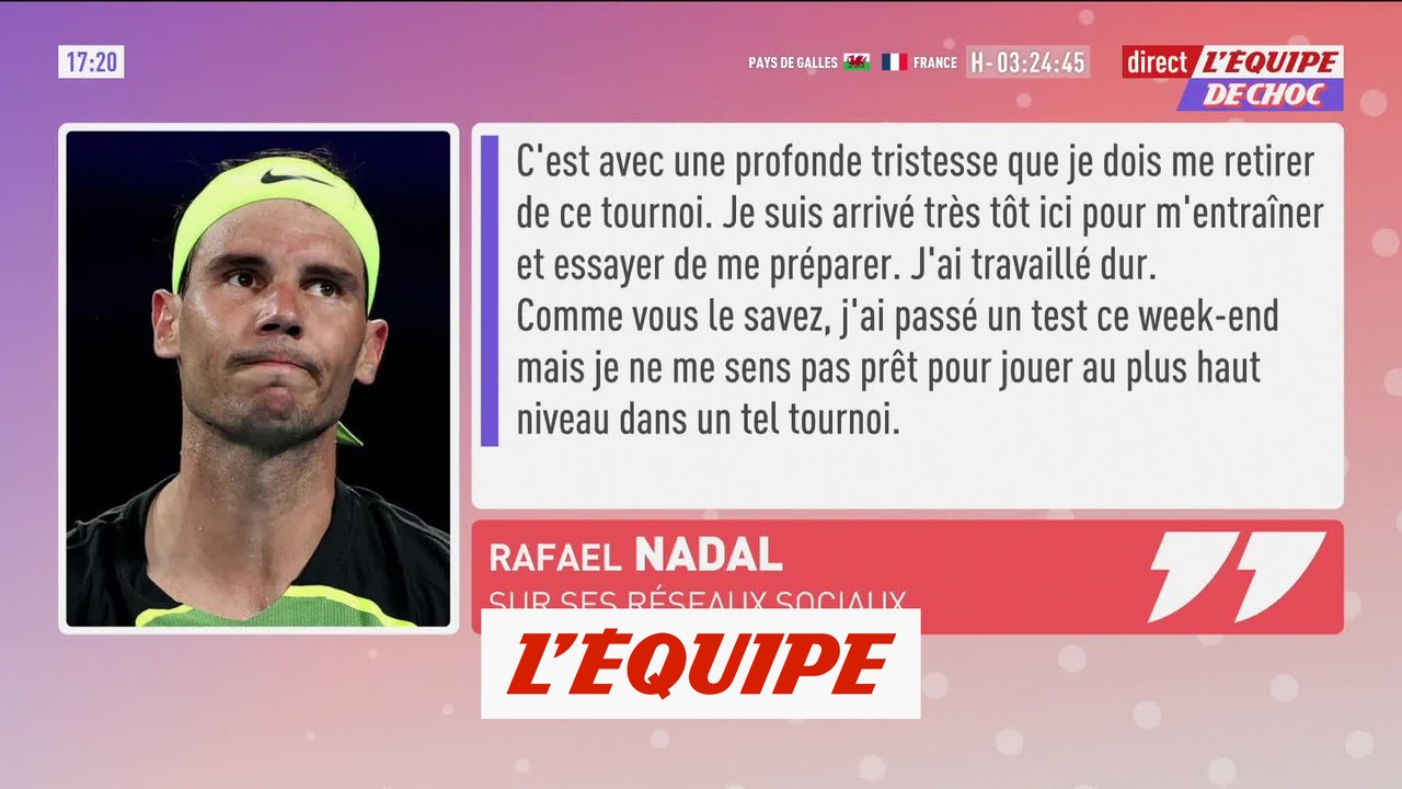 Rafael Nadal forfait à Indian Wells - Tennis - ATP