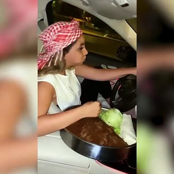 Para saçıp gözaltına alınan Aleyna Dalveren şimdi çiğ köfte yedi