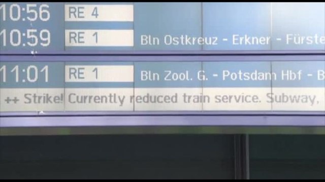 Nuovo sciopero dei trasporti in Germania, stop treni e voli Lufthansa