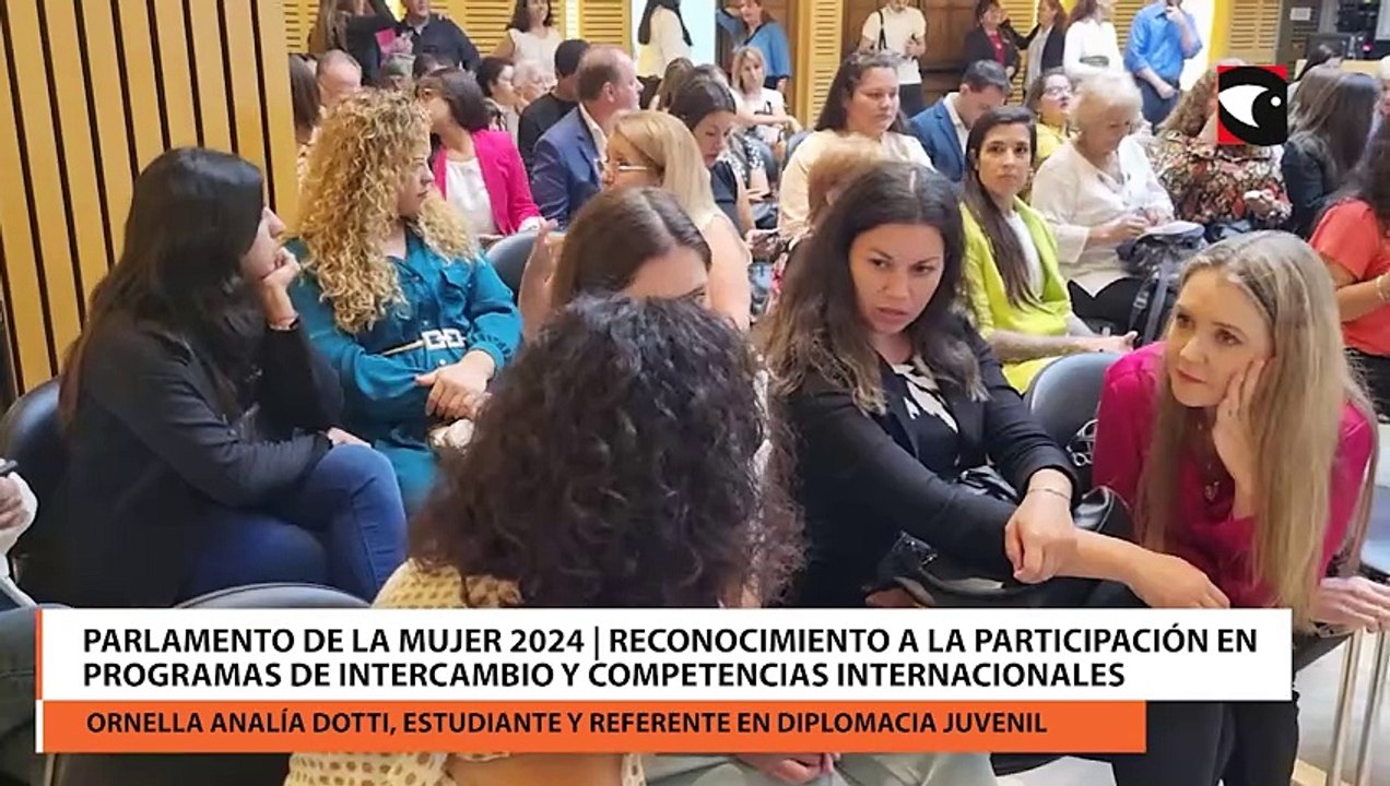Parlamento de la Mujer 2024 | Reconocimiento a la participación en programas de intercambio y competencias internacionales