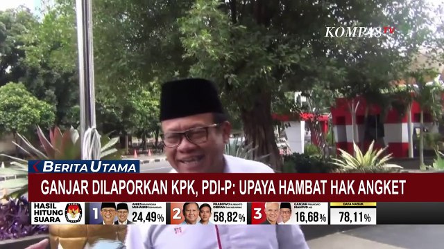 Ganjar Dilaporkan ke KPK, Sekjen PDIP: Upaya Hambat Hak Angket