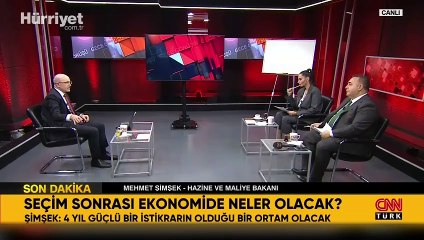 Bakan Şimşek'ten CNN Türk'te önemli açıklamalar: Türkiye'nin iyi bir ekonomi programı var