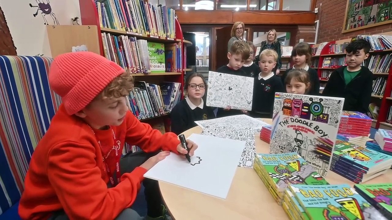Doodle Boy visits Radbrook Primary School in Shrewsbury. - video ...