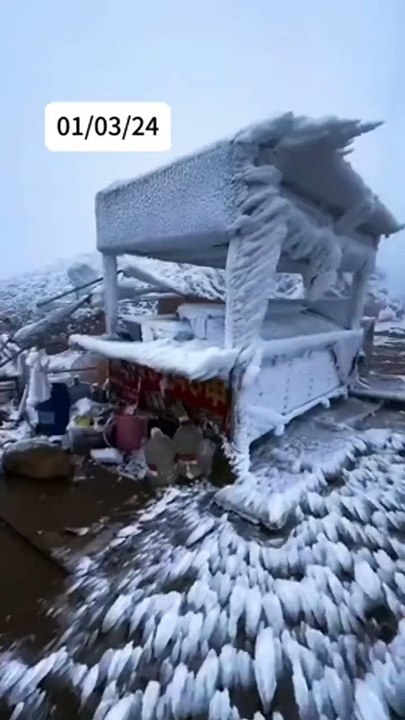 Cette ville de russie est piégée dans la glace... Hiver très rude