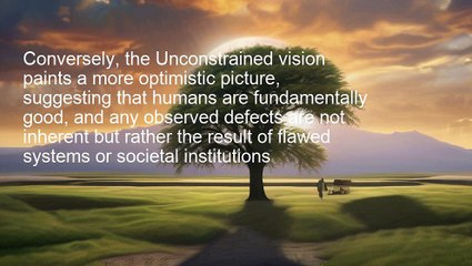 "Exploring Humanity's Dichotomy: Sowell's Perspectives"