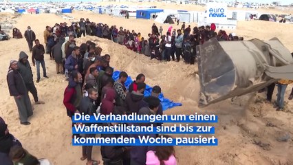 Kein Waffenstillstand im Gazastreifen in Sicht: Verhandlungen bis kommende Woche ausgesetzt