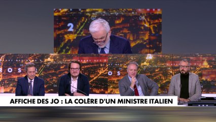 Echange autour de l'affiche des JO 2024 sur le plateau de l'Heure des Pros 2