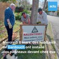 Gardouch : ils installent des panneaux pour faire ralentir les automobilistes dans leur lotissement