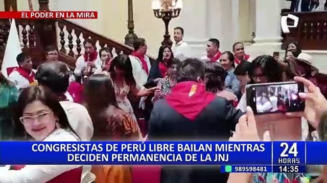 Mientras Pleno debate permanencia de la JNJ: Congresistas de Perú Libre bailan en evento