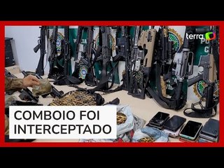 Veja o arsenal de guerra apreendido pela PRF em operação contra milicianos no RJ
