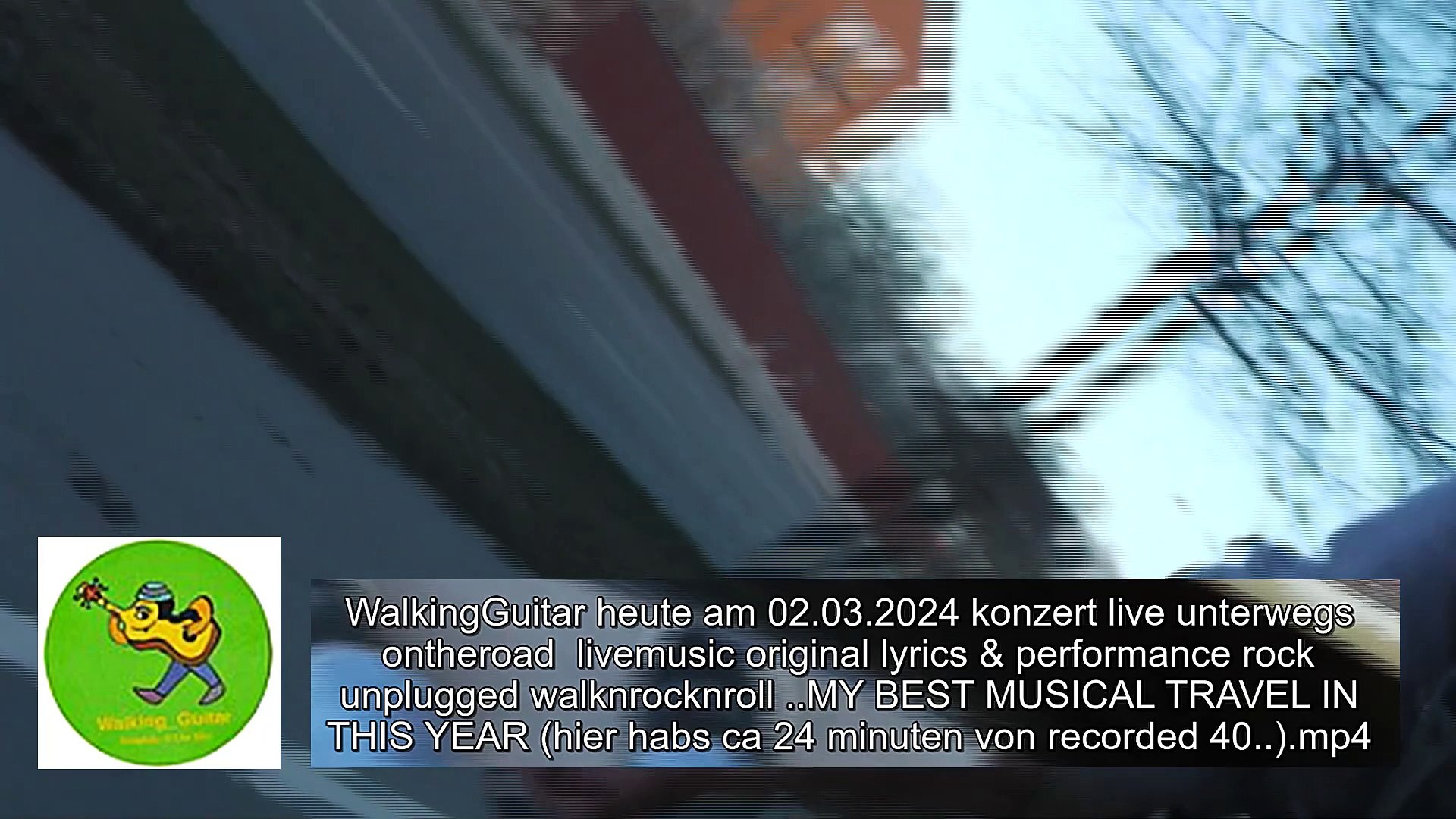 ⁣WalkingGuitar heute am 02.03.2024 konzert concert live unterwegs ontheroad  musique музика livemusic