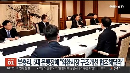 최상목, 5대 은행장에 "외환시장 구조개선 협조해달라"