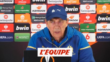 Gasset : «On a pris une option» - Foot - Ligue Europa - OM