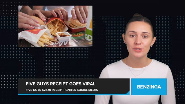 Five Guys Meal Receipt Sparks Social Media Frenzy with $24.10 Total