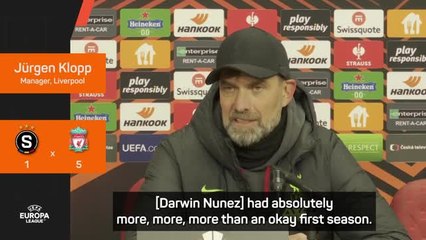 Klopp heaps praise on red hot Nunez