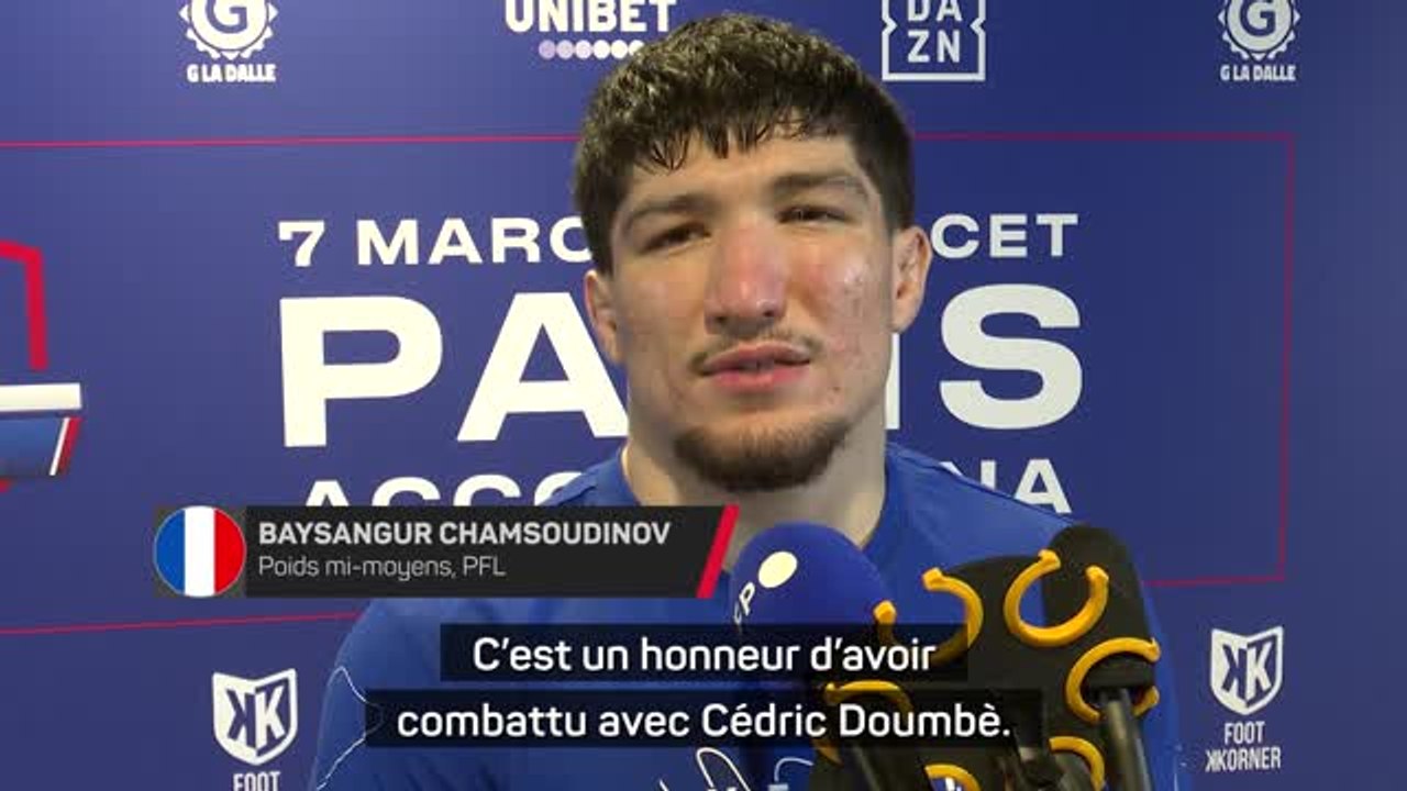 PFL Paris - Baki : "Un honneur d'avoir combattu avec Doumbè, mais c'était juste un adversaire de plus"