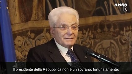 Mattarella: "Mio compito fondamentale e' far rispettare la Costituzione"
