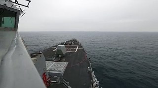 US Navy • Guided-Missile Destroyer • Transits Taiwan Strait