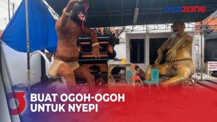 Melihat Persiapan Warga di Lamongan Gotong Royong Buat Ogoh-Ogoh untuk Nyepi