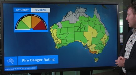 Hot conditions across south-east Australia