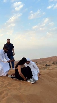 Sandboarding adventure in desert safari Dubai, Sandboard adventure in Uae