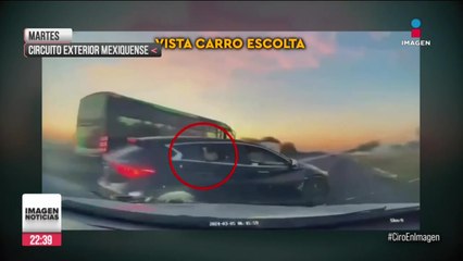Ladrones disparan contra vehículo escolta tras asaltar un camión de carga en Edomex