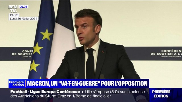 Guerre en Ukraine: Emmanuel Macron va-t-en-guerre pour l'opposition