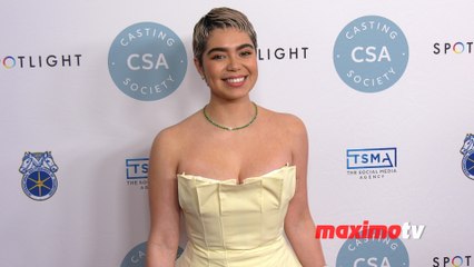 Auli'i Cravalho walks the red carpet at the 39th annual Artios Awards in Beverly Hills