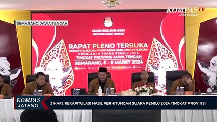 下载视频: 3 Hari, Rekapitulasi Hasil Penghitungan Suara Pemilu 2024 Tingkat Provinsi