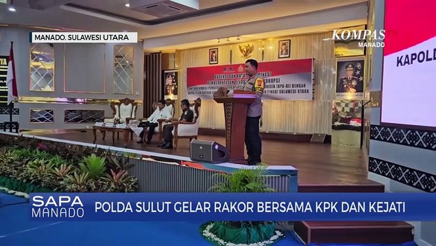 Polda Sulut Gelar Rakor Bersama KPK Dan Kejati