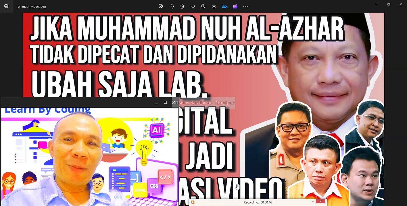 UBAH LABFOR DIGITAL MABESPOLRI JADI STUDIO ANIMASI VIDEO JIKA MUHAMMAD NUH AL-AZHAR TIDAK DIPECAT
