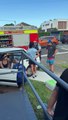 Emergency services attend the scene of a car accident at Thirroul's Plus Fitness/Illawarra Mercury/ March 8, 2023