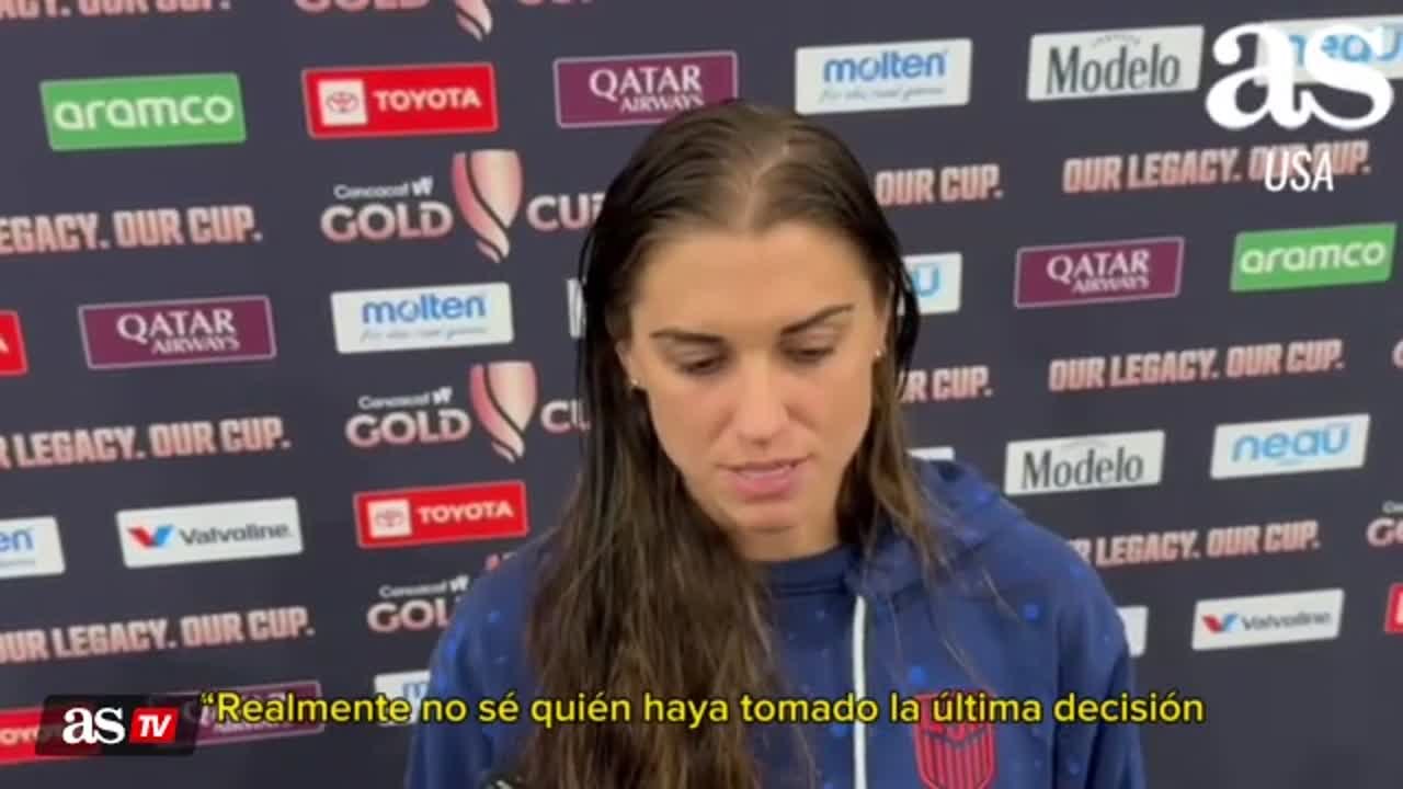 Alex Morgan reacts after win over Canada in San Diego