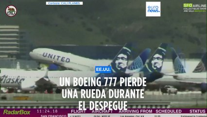 Un avión pierde un neumático durante el despegue, más problemas para Boeing