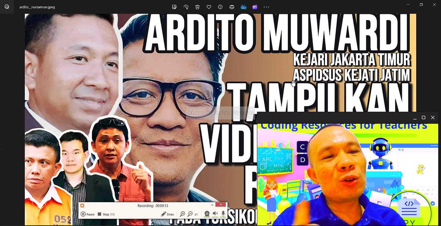 ARDITO MUWARDI MENANYAKAN NURSAMRAN SUBANDI DENGAN VIDEO CCTV 9 REKAYASA MUHAMMAD NUH AL-AZHAR