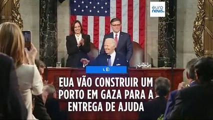 Biden confirma que Estados Unidos vão construir porto para enviar ajuda a Gaza por via marítima