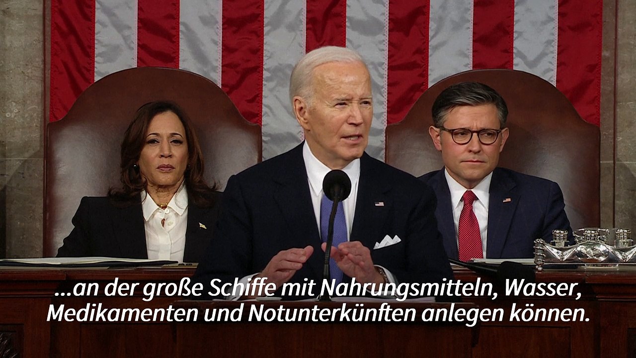 Biden kündigt Hafen für Gaza-Hilfen an