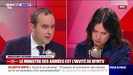Réunion sur l'Ukraine à l'Élysée: "C'est dommage que ce bon débat prenne cette tournure" affirme Sébastien Lecornu, ministre des Armées
