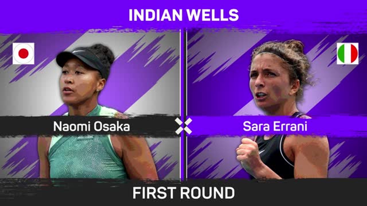 Osaka beats Errani to make winning Indian Wells start