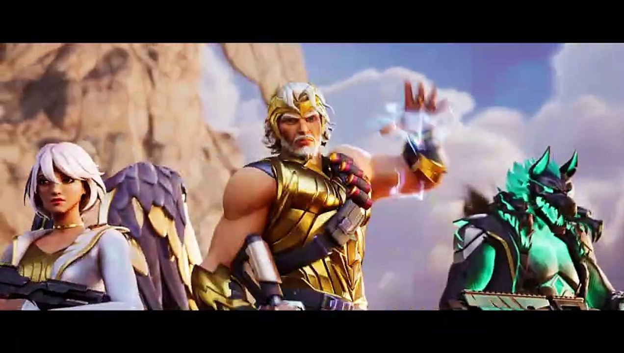 Fortnite battle royale kapitel 5 saison 2: myths mortals zeigt kämpfe mit göttern