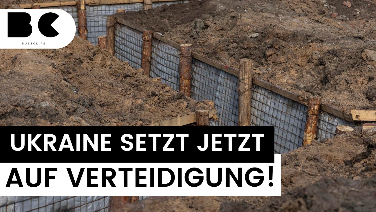 Taktikwechsel: Ukraine baut massive Verteidigungsanlagen