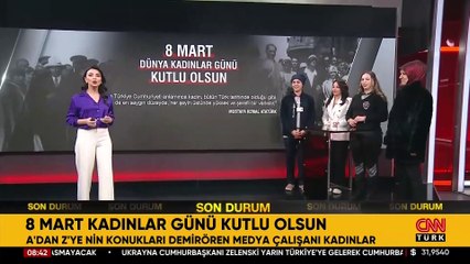 Demirören Medya'nın emekçi kadınları CNN TÜRK canlı yayınında kadın olmayı anlattı