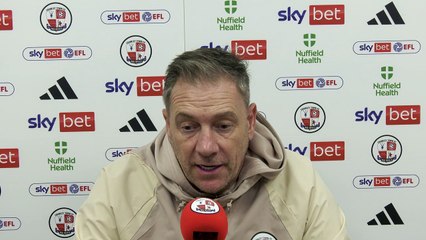 Crawley Town boss Scott Lindsey looks ahead to Harrogate Town trip