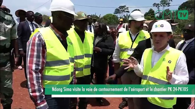 [#Reportage] Gabon : Ndong Sima visite la voie de contournement de l’aéroport et le chantier PK 24 PK105