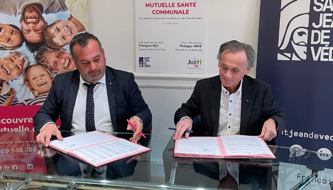 Mutuelle communale : interview du maire de Saint-Jean-de-Védas François Rio et du président de la mutuelle Just Philippe Rixe