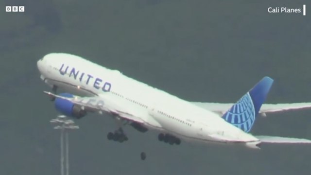 ABD'de bir uçak kalkış sırasında iniş takımlarındaki lastiklerden birini kaybetti