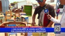 Punta Hermosa: 1500 escolares se verán afectados por colegio en mal estado