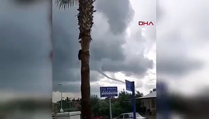 Antalya'da dev hortum kamerada!